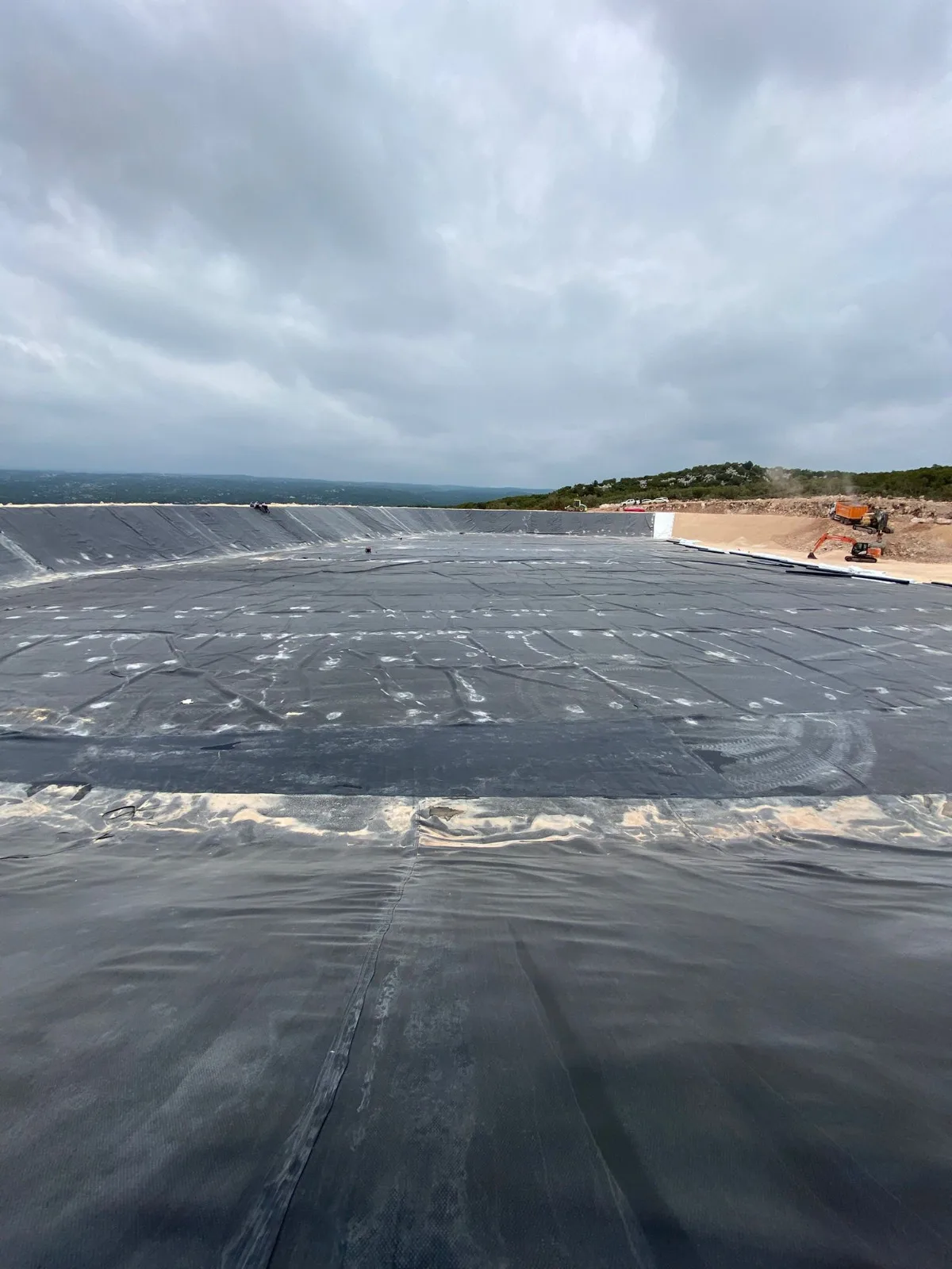 Geomembran üzerinde Rulo Beton® koruma kaplaması