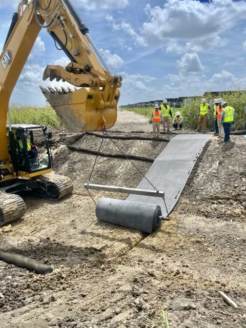 Rulo Beton® şev koruma saha uygulaması